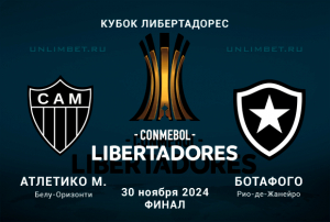 Атлетико Минейро &mdash; Ботафого прогноз на 30.11.2024 финал кубка Либертадорес