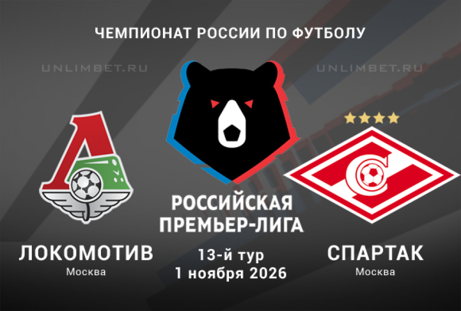 Локомотив &mdash; Спартак: прогноз на 1 ноября и ставка на высокий тотал