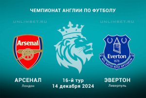 Прогноз на Арсенал &mdash; Эвертон 14.12.2024 16 тур АПЛ