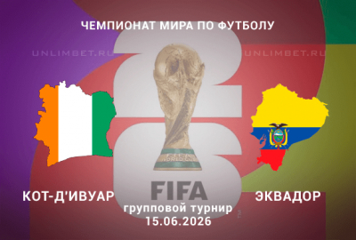 Прогноз на матч Кот-д'Ивуар &ndash; Эквадор 15 июня | ЧМ-2026