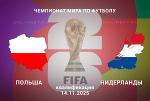 Польша &mdash; Нидерланды прогноз на 14.11.2025 квалификация ЧМ-2026