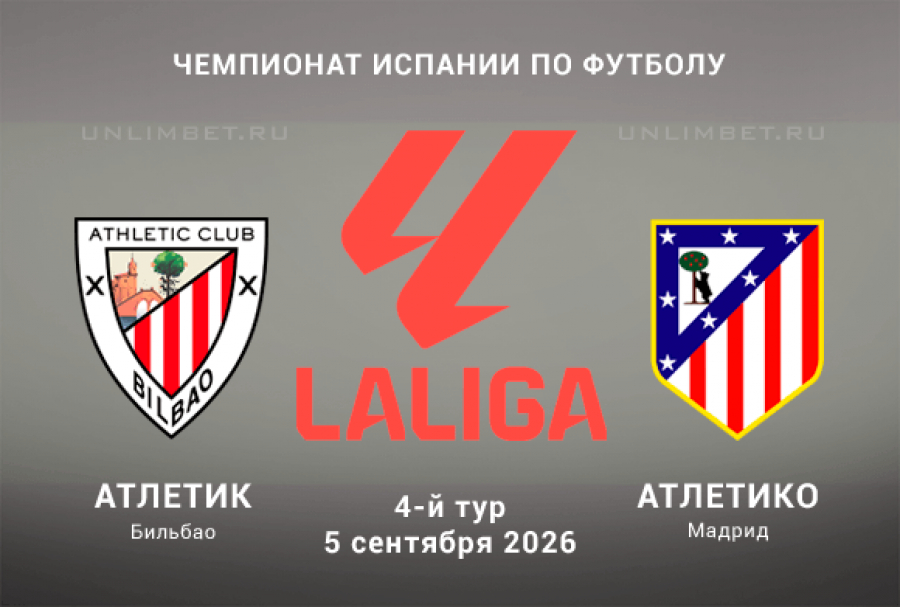 Атлетик Б &ndash; Атлетико М 05.09.2026 прогноз и ставки Ла Лига 4 тур
