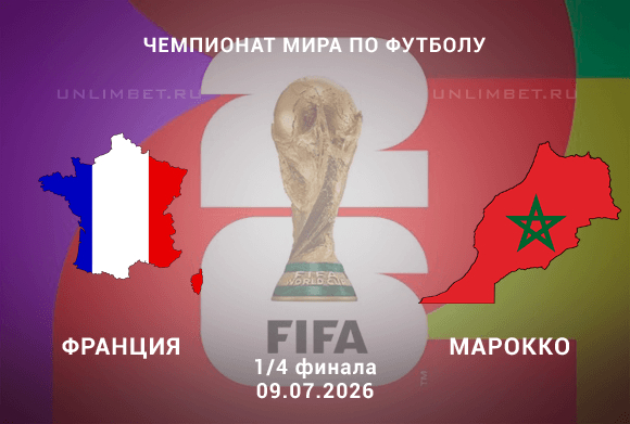 Франция – Марокко 9 июля: где искать лучший вариант ставки на 1/4 финала?